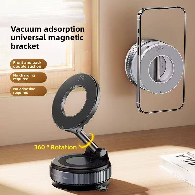 LTLEAP CNS-035 (K007) Magnetic Car Phone Holder - 360° Rotation Vacuum Suction Cup Mount